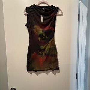 PrettyLittleThing fitted mesh dress